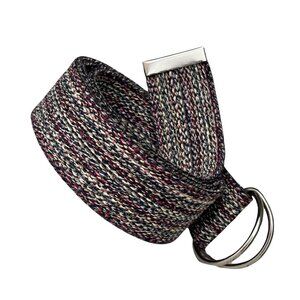 Canvas Belt Unisex 1.5in Cotton Webbing Multicolor Adjustable Casual Fashion